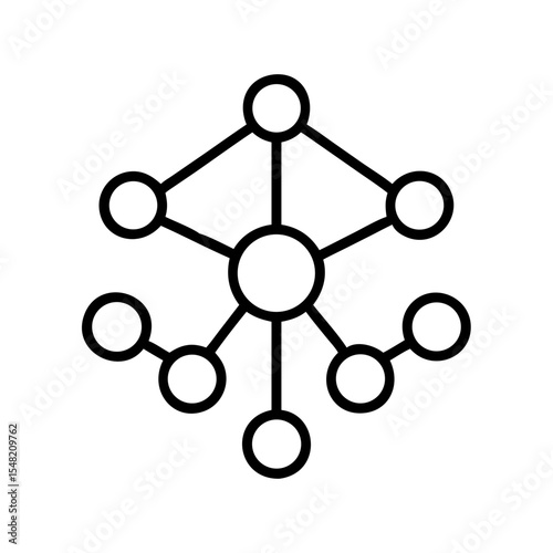 network of finance distributed finance on transparent background for web and graphic design