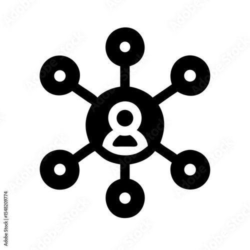 network of finance distributed finance silhouette on transparent background for web and graphic design
