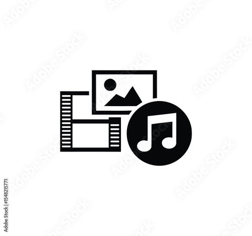 Cinema set of web icons in line style. Movie and Film linear icon collection. Containing video, movie theater, 3d, vr, popcorn, ticket, director, soundtrack and more