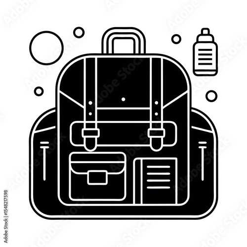 digital nomad silhouette vector set