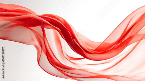 Flowing Red Fabric