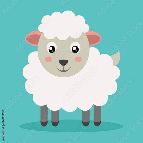 vector illustration of a sheep