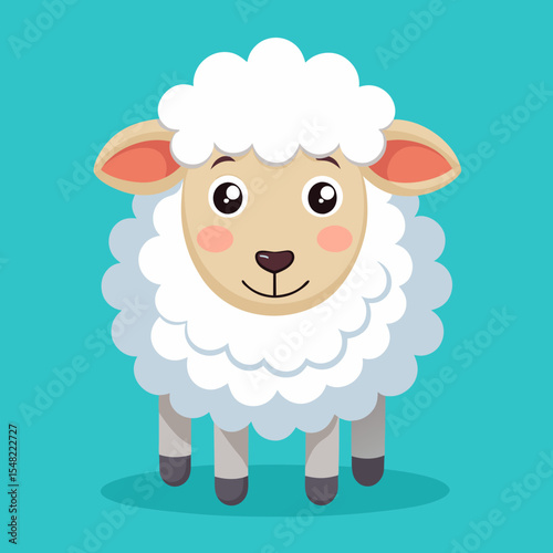 vector illustration of sheep