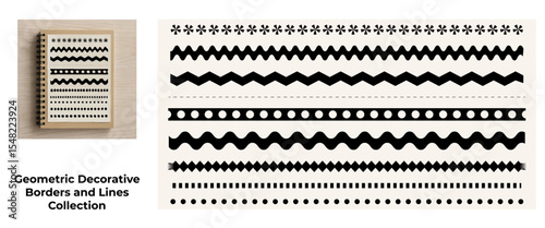 Geometric Decorative Borders and Lines Collection