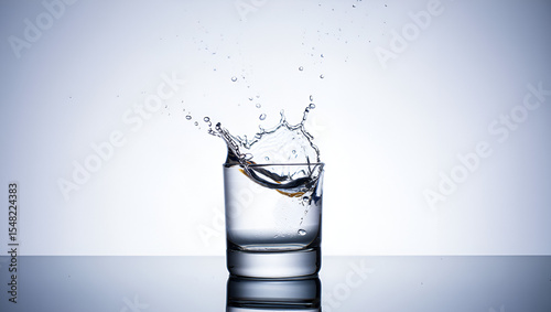 water pouring into glass