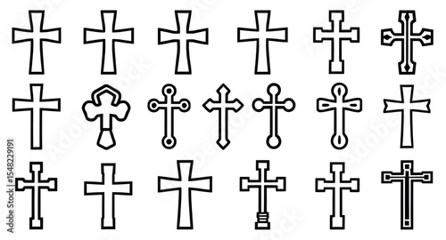 cross silhouette set, christian cross silhouette, religious cross symbol, faith cross icon, black cross silhouette, holy cross shape, christian religion symbol, worship cross design, church cross silh