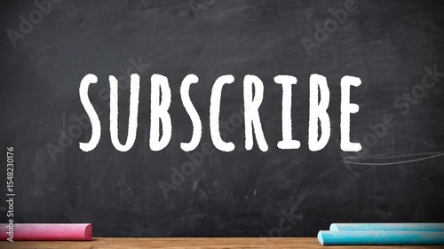Subscribe Title Handwritten Style Animation