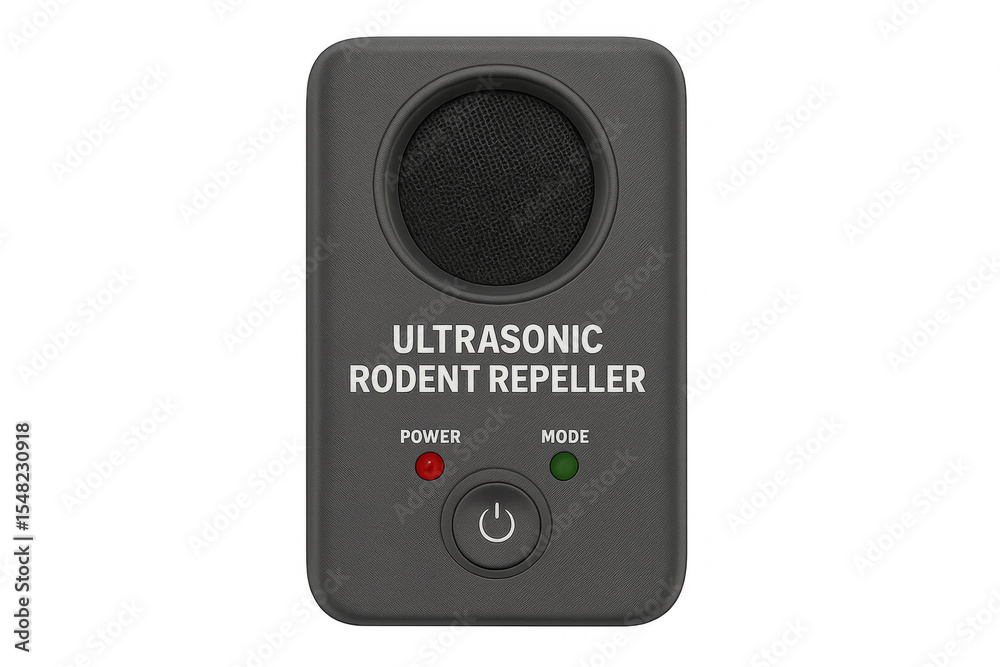 Fototapeta premium Ultrasonic rodent repeller device on transparent background