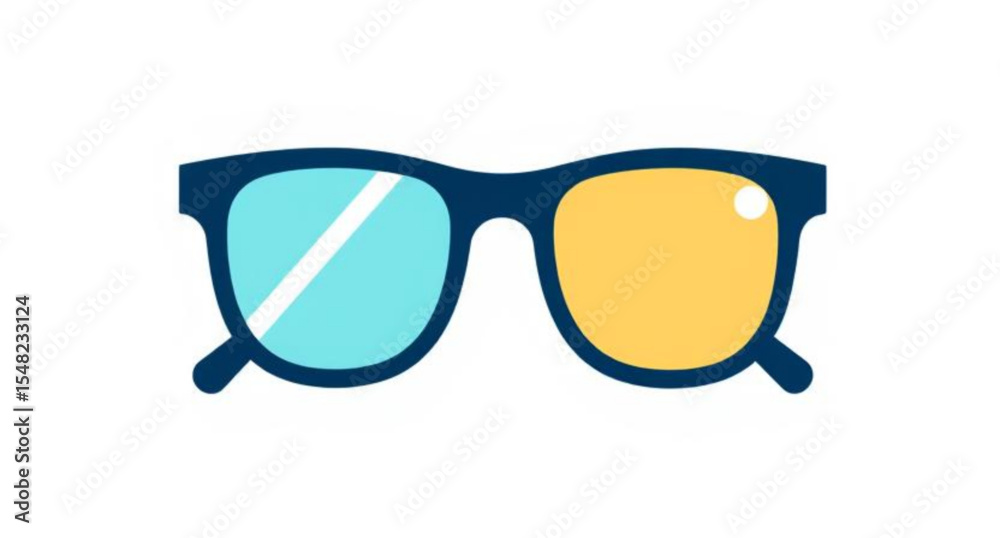 Fototapeta premium Classic eyeglasses, Modern glasses design, Fashion glasses, Transparent background glasses, Black frame glasses, Round eyeglasses, Square glasses, Trendy eyewear, Optical glasses, Reading glasses, Ret