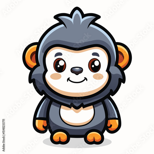 Cute cartoon monkey