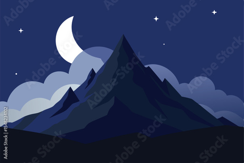 mountain landscape Vector illustration 