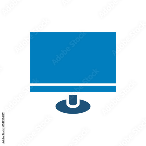 monitor screen view icon vector design with trendy style