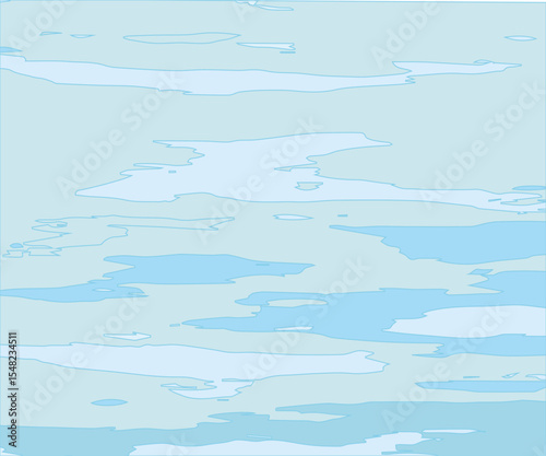 Blue Ocean Water Background, Sea Wavy Nautical and Marine Texture, Reflection Surface of the Water, Yachting Army Military Hunting Camouflage Uniform Pattern