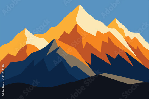 mountain landscape Vector illustration 