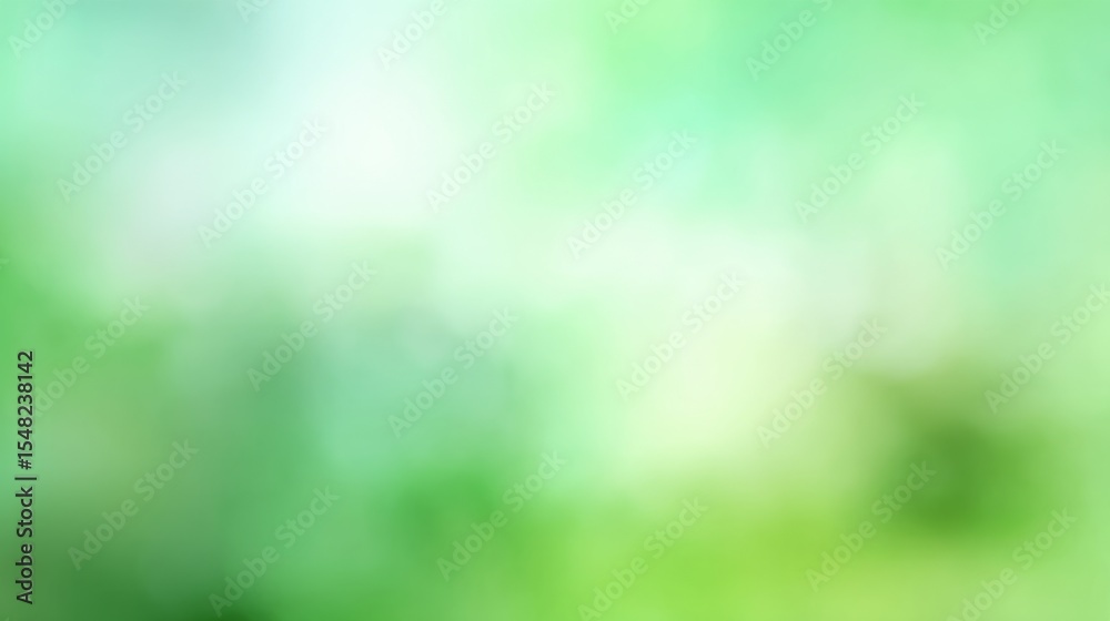Obraz premium Abstract green and blue blurred background with subtle light