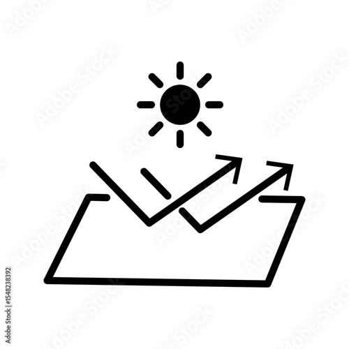 Sun Proof Icon Vector Symbol Design Illustration
