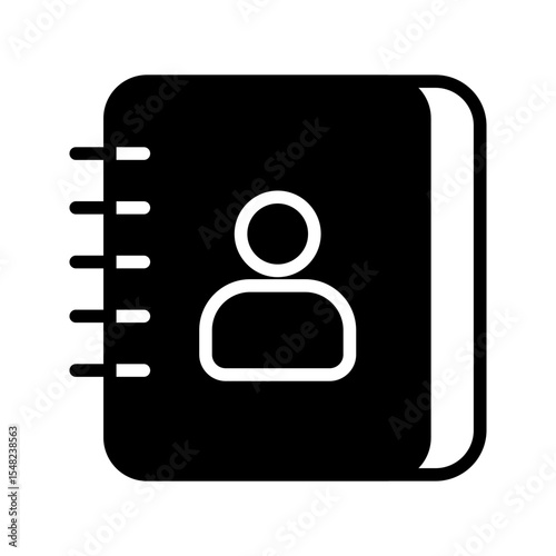Phonebook Icon Vector Symbol Design Illustration
