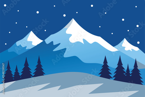 mountain landscape Vector illustration 