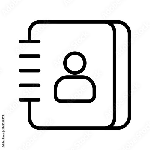 Phonebook Icon Vector Symbol Design Illustration
