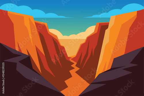 mountain landscape Vector illustration 