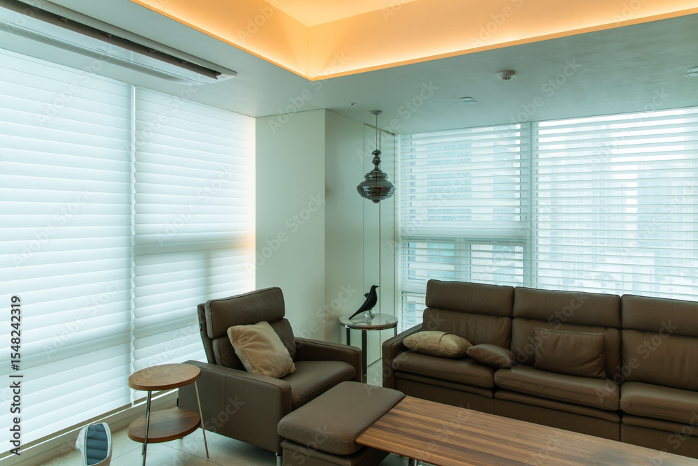 Fototapeta premium living room in the apartment house