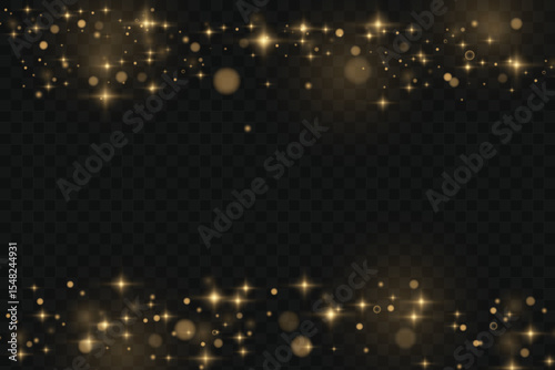 Vector magic glow. Sparkling light, sparkle dust png. Sparkling magical dust. Christmas light.