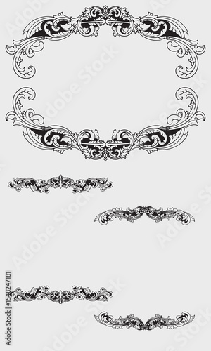 set of decorative frames