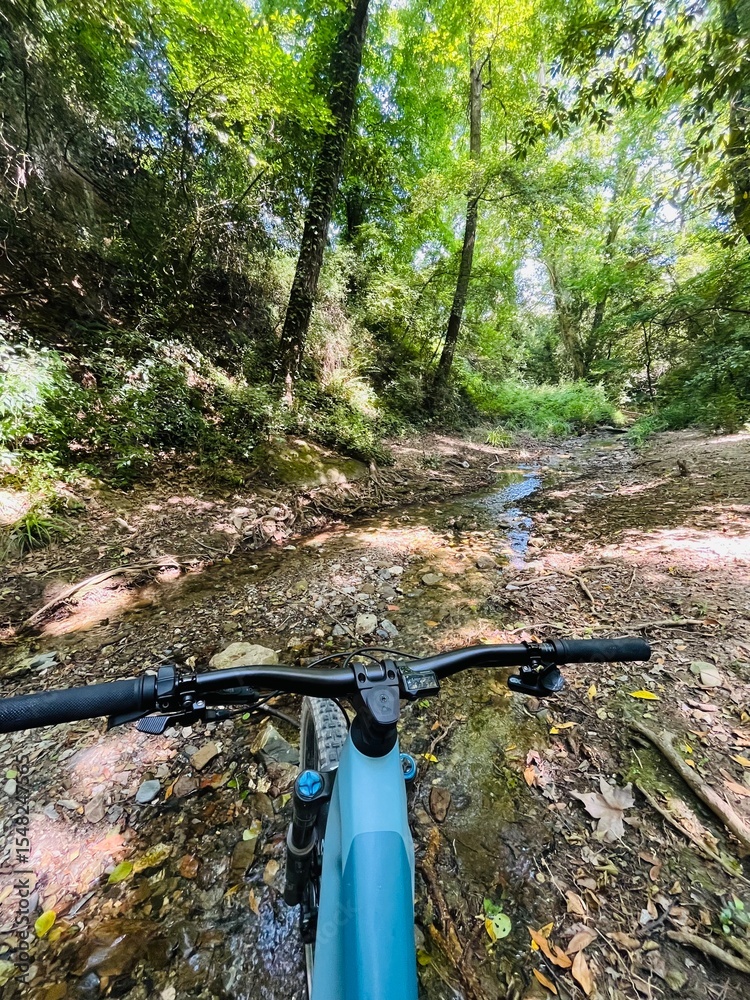 Naklejka premium Ciclismo de Montaña 