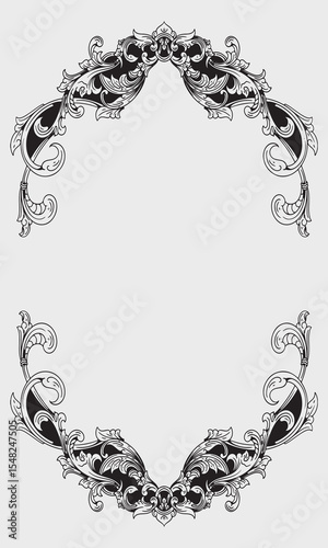 frame with floral ornament