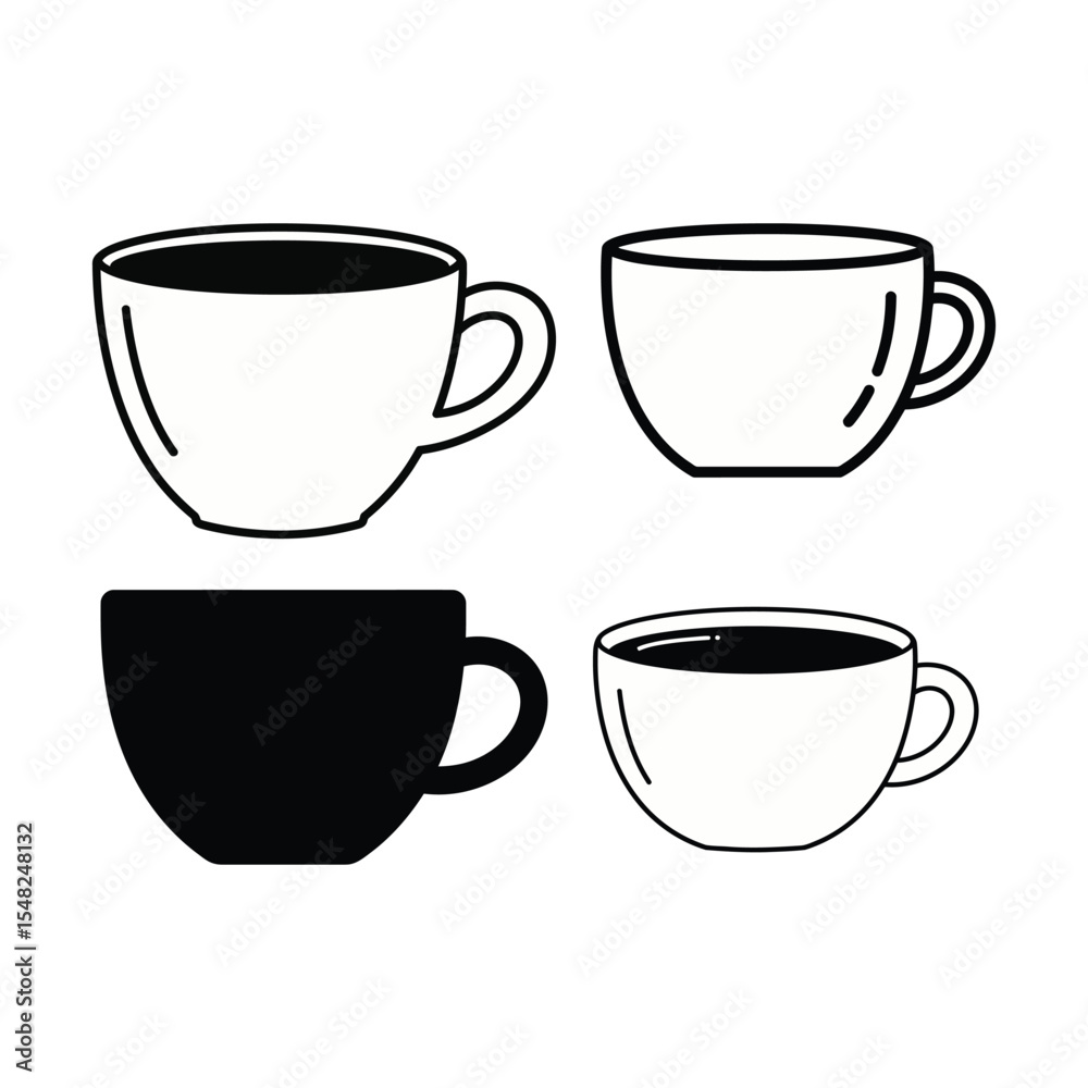 A tea cup vector design illustration | Fully white background, good and clean design and eye catching design. A tea cup vector design illustration | Fully white background, good and clean design and eye catching design.