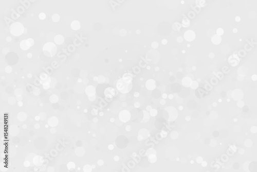 Clear, light bokeh background. Scalable vector illustration. Pattern with circles of different scale and transparency with overlap. White, grey background for banners, web pages, ads, Wallpapers