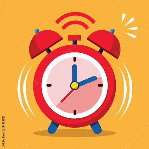 alarm clock vector illustration
