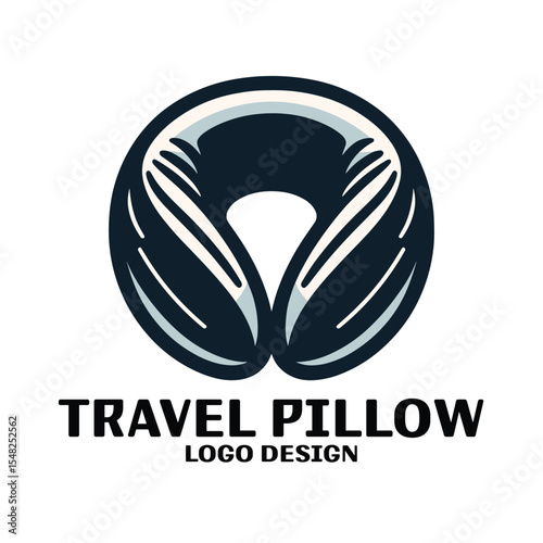 Travel Pillow Vector Logo Design