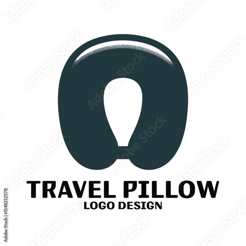 Travel Pillow Vector Logo Design