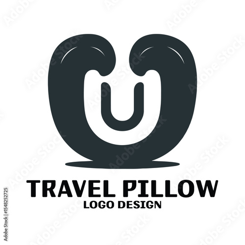 Travel Pillow Vector Logo Design