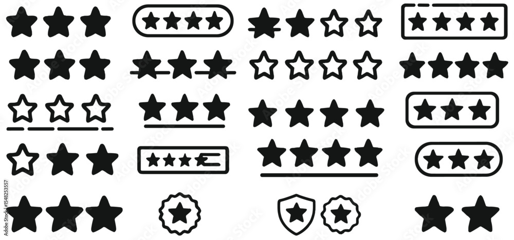 Obraz premium Five star icon, rating symbol, 5 stars review badge, customer feedback stars, favorite rank element, quality approval icon, ranking graphic, vector illustration, review, star, vote.