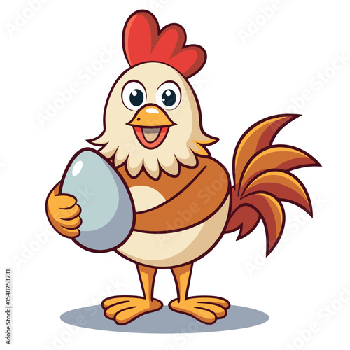 design logo icon illustration mascot chicken egg