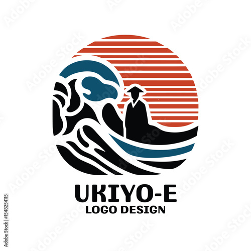 Ukiyo-E Vector Logo Design