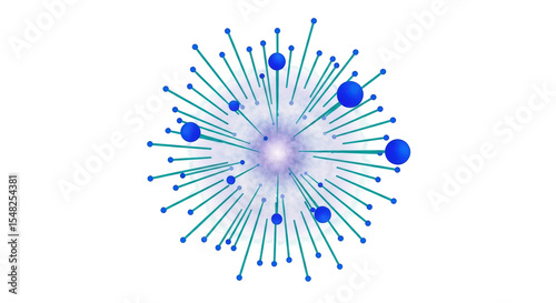 Isolated Blue Burst