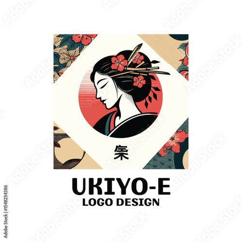 Ukiyo-E Vector Logo Design