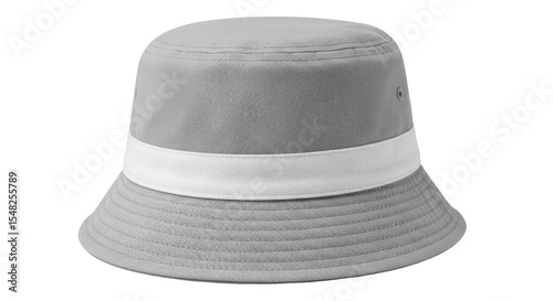 Isolated Gray Bucket Hat