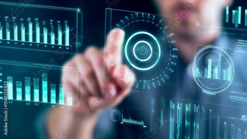 Analyzing financial data with advanced technology and digital interface
