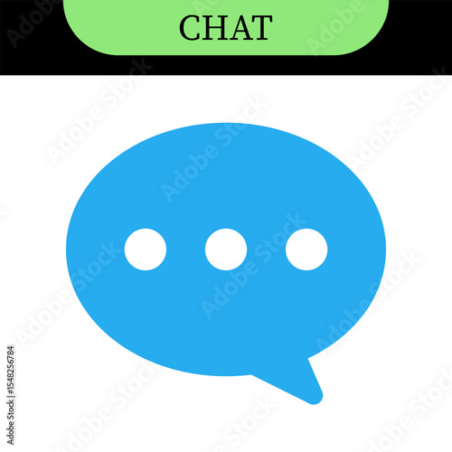 chat message speech bubble icons with typing dots, chat or messaging icons. for chatting, communication apps, social media, web app interfaces. Colorful set