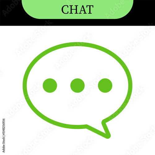 chat message speech bubble icons with typing dots, chat or messaging icons. for chatting, communication apps, social media, web app interfaces. Colorful set