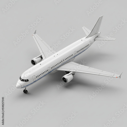 Modern Passenger Jet Plane Transport