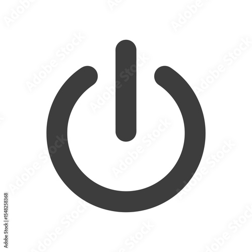 A shut down vector design illustration | Fully white background, good and clean design and eye catching design.