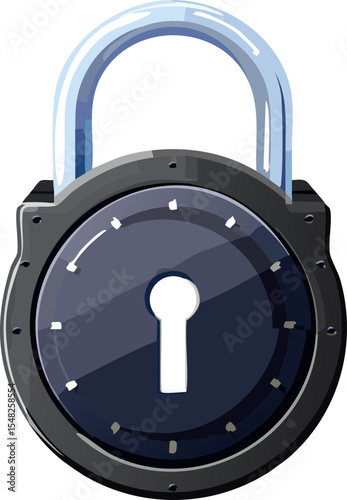 padlock and key