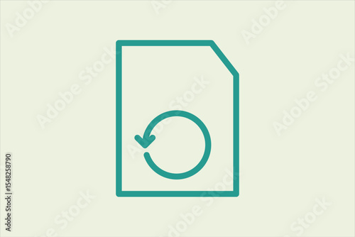 Restore icon. icon related to UI elements. suitable for web site, app, user interfaces,element, printable etc. line icon style. simple vector design editable