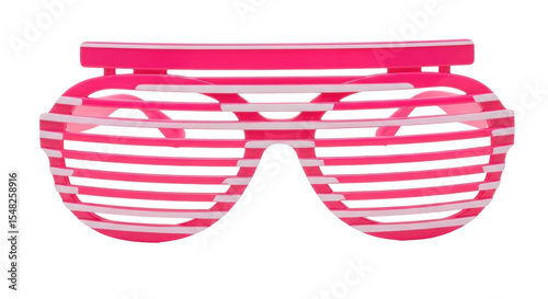 Isolated Striped Party Glasses