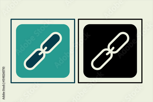 Link icon. icon related to UI elements. suitable for web site, app, user interfaces,element, printable etc. solid icon style. simple vector design editable